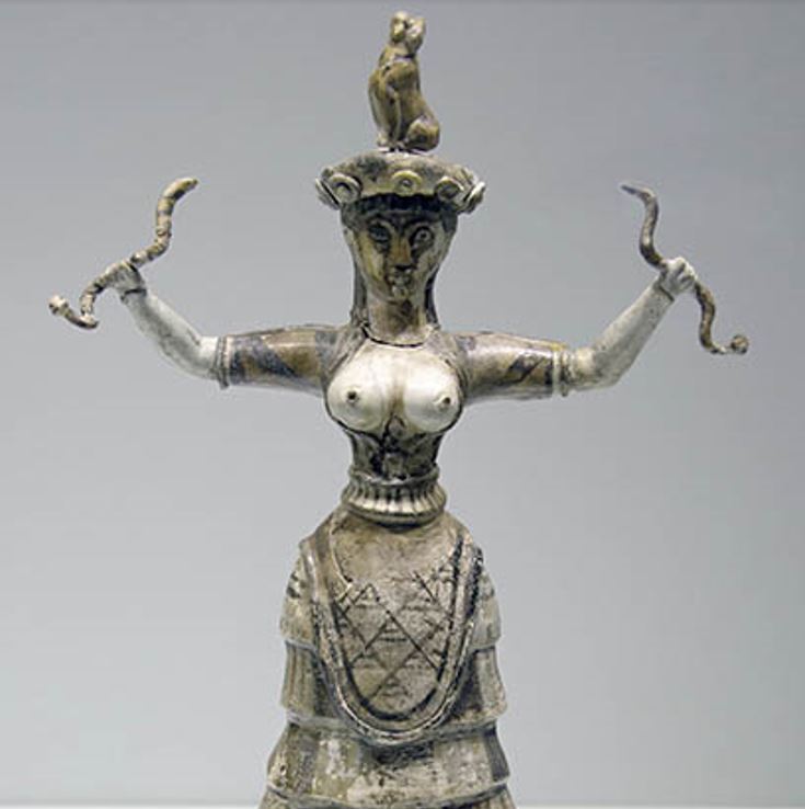 The Snake Goddess Minoan art