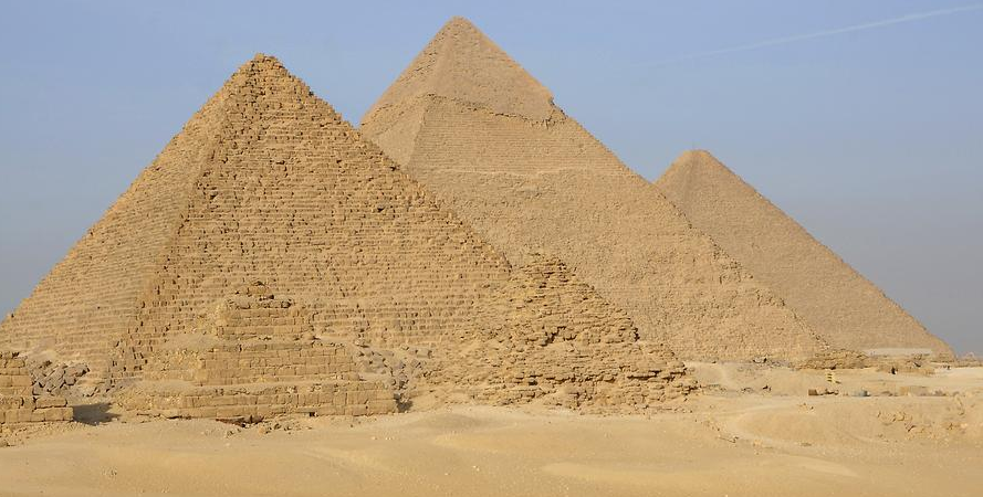 The Giza pyramids