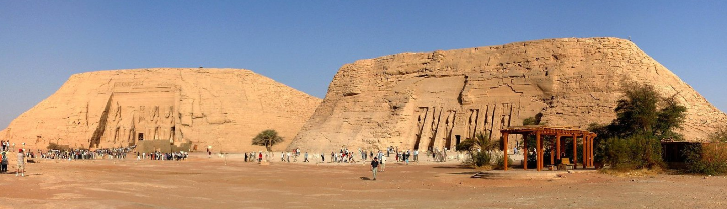 The two temples at Abu Simbel