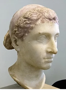 Roman sculpture of Cleopatra