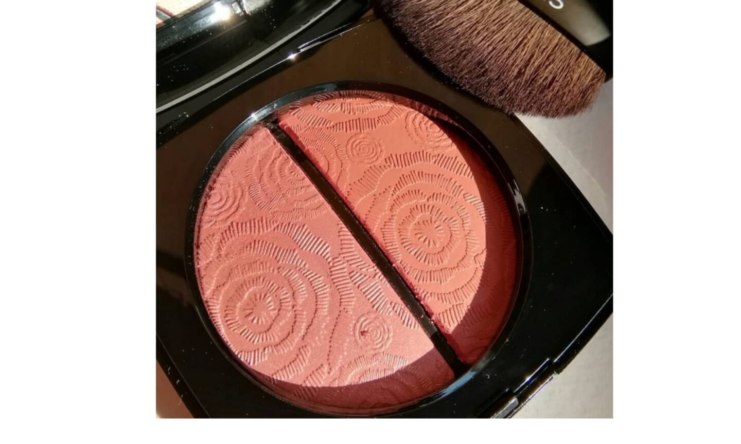Chanel blush and highlighter duo compact